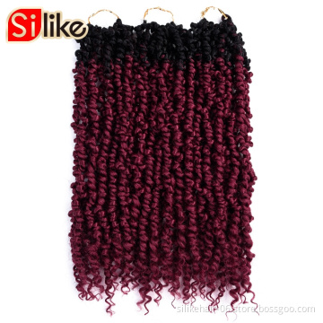 Passion Twist Hair 18 inch 6 packs Water Wave Crochet Braids Long Inch Crochet Braids Hair Water Wave for Passion Twist Braiding